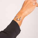 Conjunto Orgânico Curvo Prateado