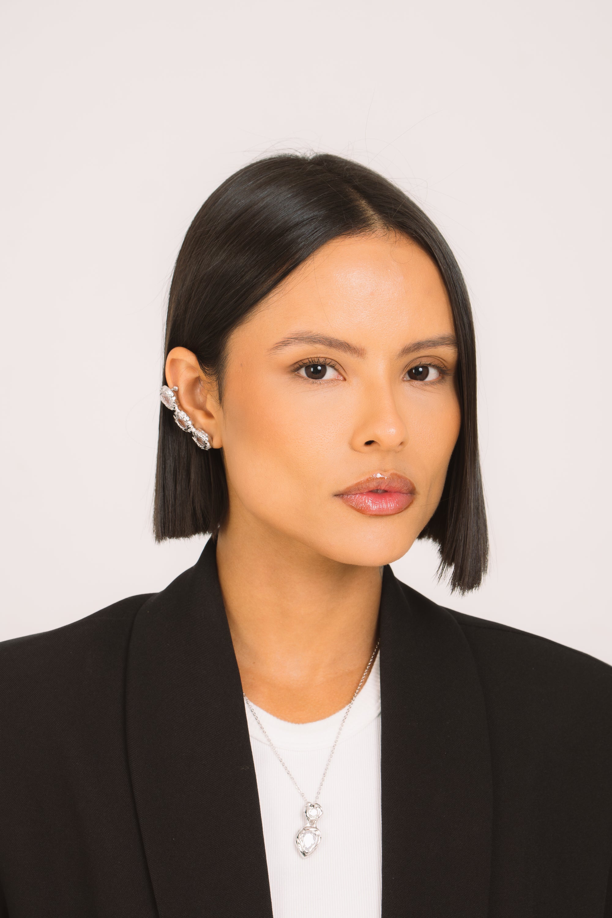 Colar Duplo Texturizado Horizontal