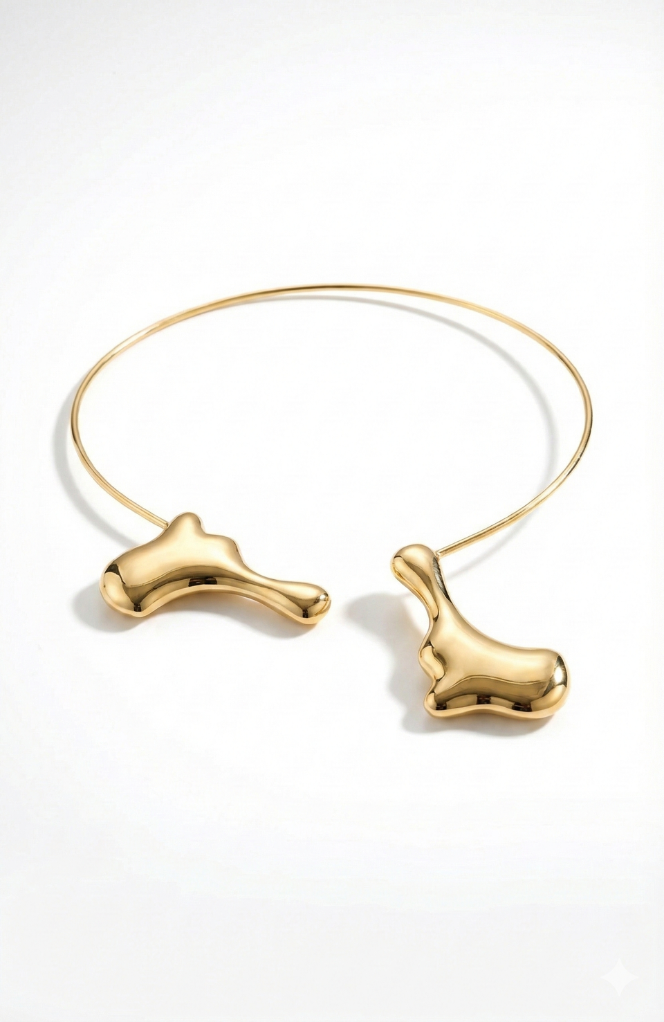 Conjunto Ondas Orgânicas Dourado