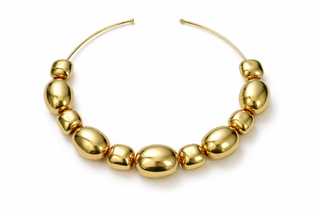 Conjunto Vazado Orgânico Dourado