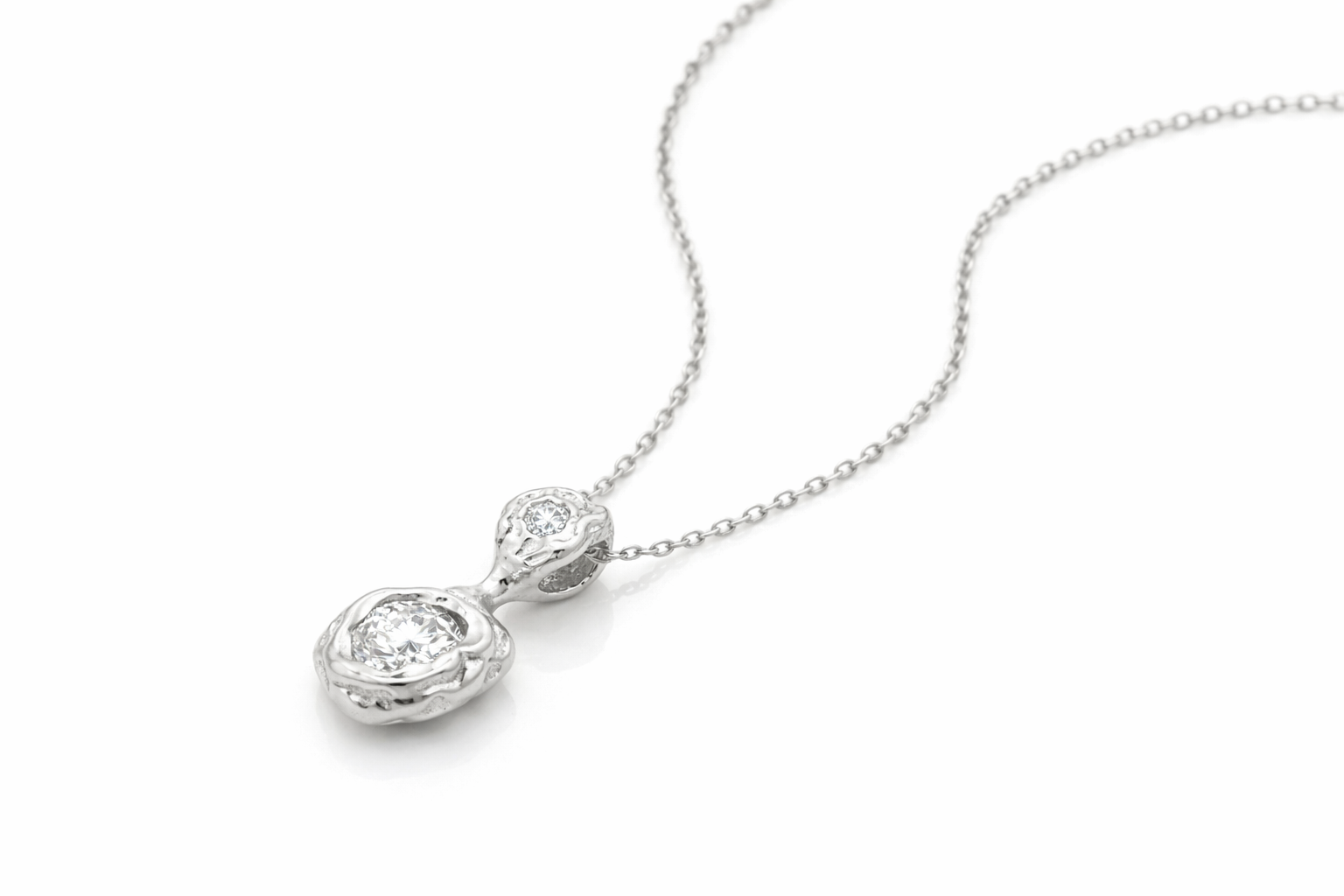 Colar Duplo Texturizado Horizontal