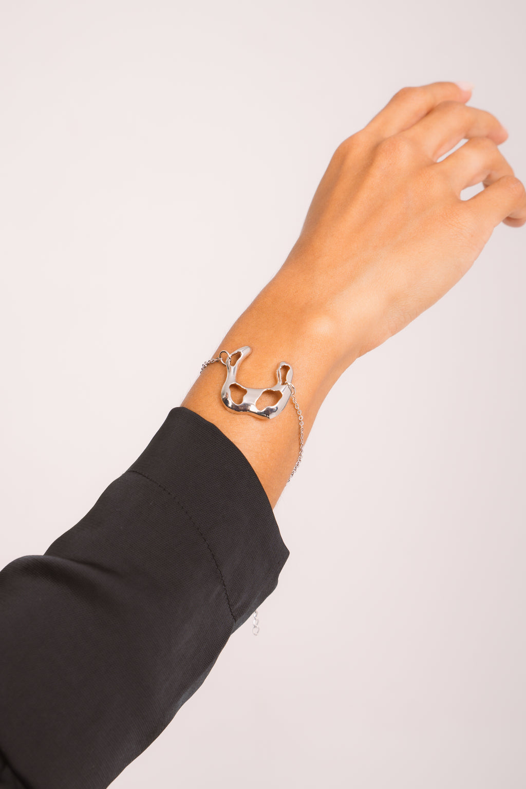 Conjunto Orgânico Curvo Prateado